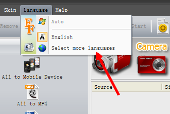 格式工厂修改默认语言的操作步骤