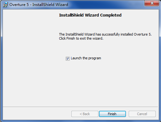Overture软件的详细安装方法步骤