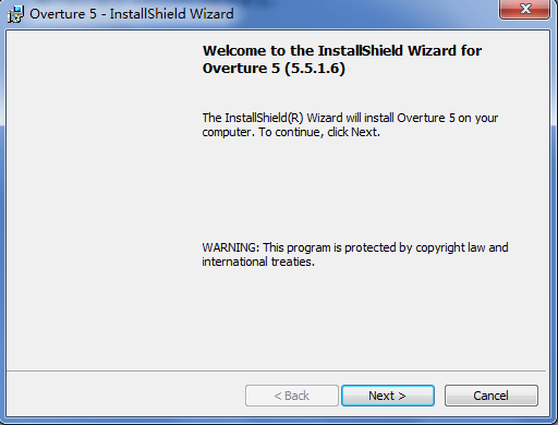 Overture软件的详细安装方法步骤