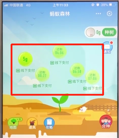 支付宝蚂蚁森林收取能量的操作步骤
