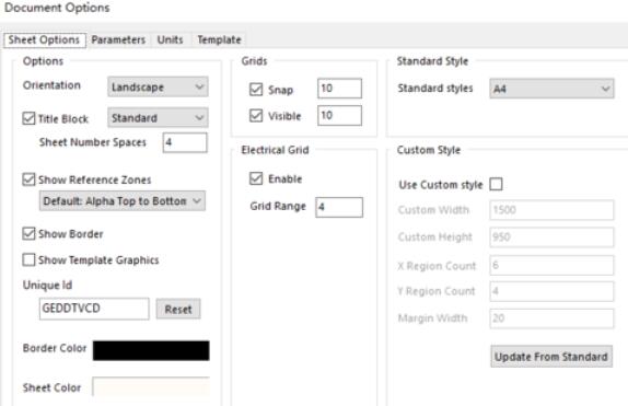 Altium Designer 13中设置原理图图纸的具体操作流程