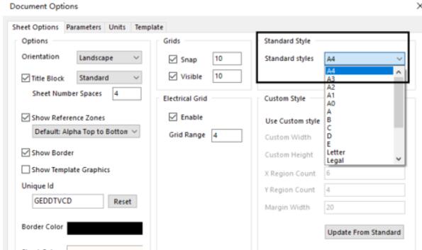 Altium Designer 13中设置原理图图纸的具体操作流程