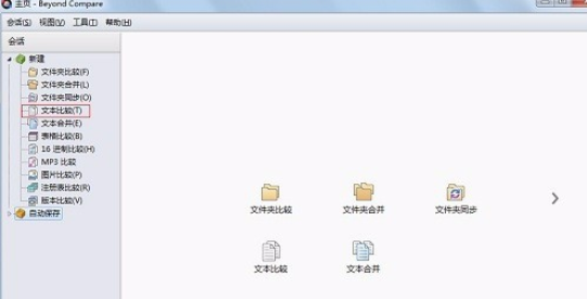 Beyond Compare进行文本比较的操作步骤