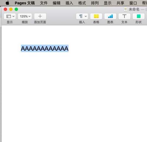 pages中小写英文改成大写的方法步骤
