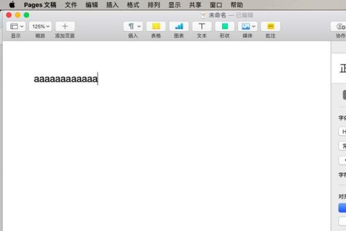 pages中小写英文改成大写的方法步骤