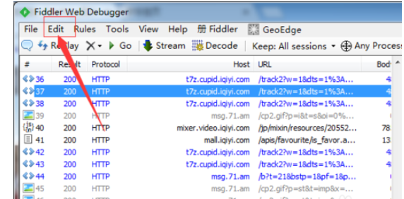 fiddler复制just url的详情操作