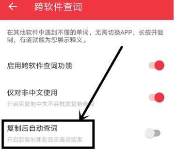 在网易有道词典APP里开启复制后自动查词的图文步骤