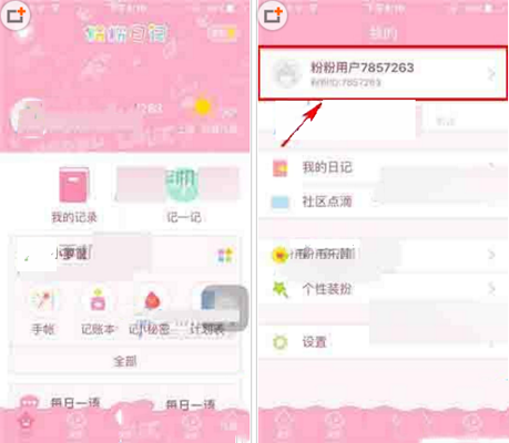 粉粉日记APP添加标签的操作流程