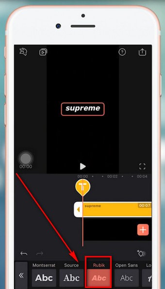 抖音APP添加supreme水印的操作过程