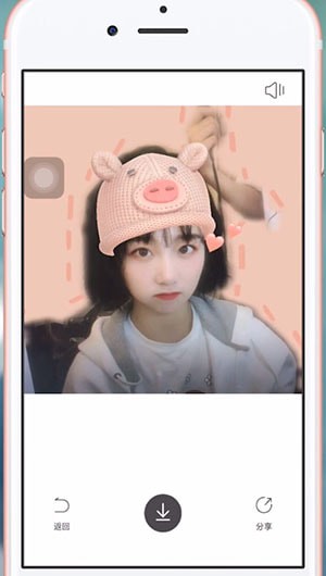 轻颜相机加音乐的操作流程