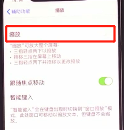 iphone11中使用缩放的方法步骤