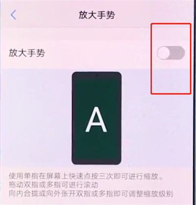 vivox20中将放大手势开启的详细图文讲解