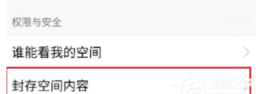 手机QQ封存空间内容的步骤介绍