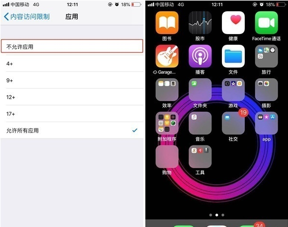 苹果个别软件如何隐藏 苹果隐私访问限制设置方法