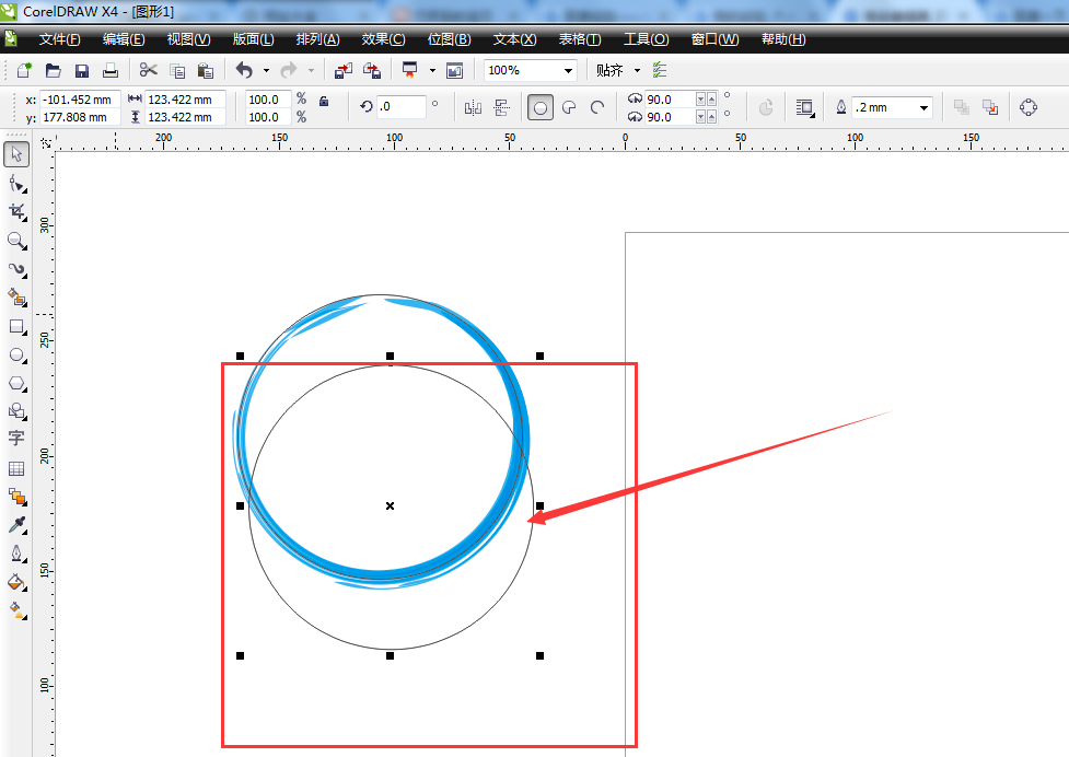 巧用cdr绘制中国风水墨圆形的小技巧