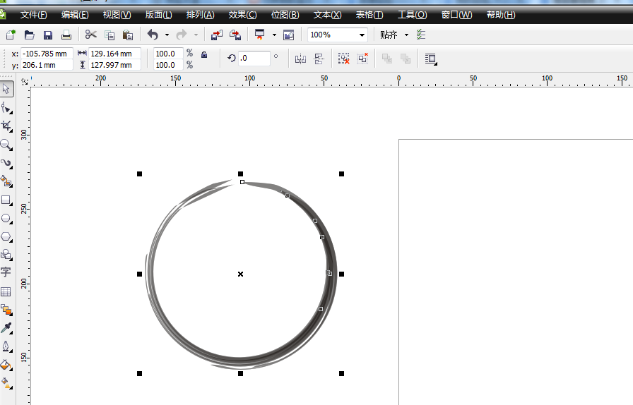 巧用cdr绘制中国风水墨圆形的小技巧