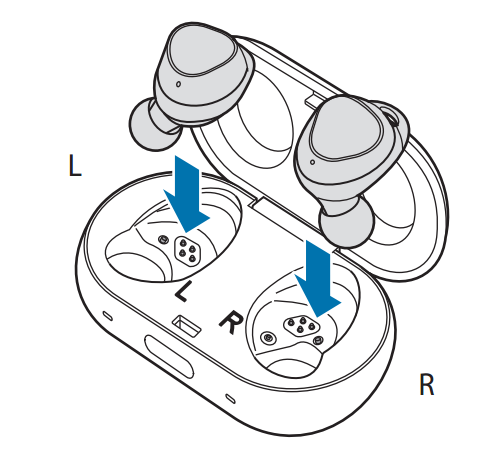 三星Gear IconX 2018耳机充电的详细教程
