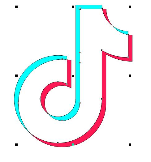 利用CorelDRAW制作抖音LOGO的小妙招