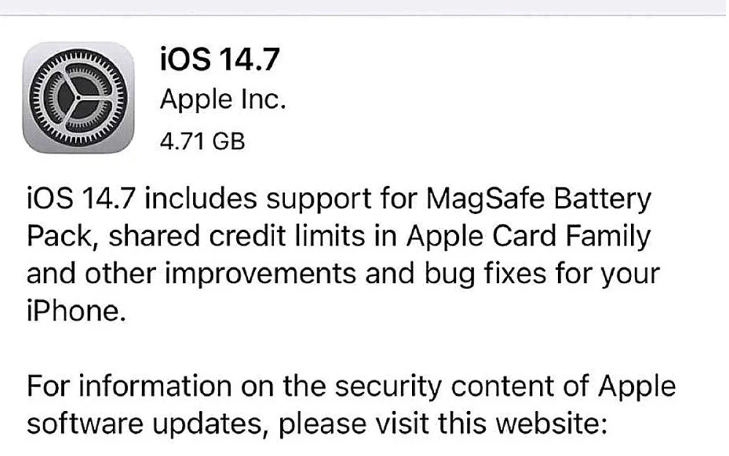 ios14.7rc版本更新哪些内容?ios14.7rc版本更新内容分享