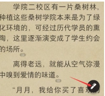 掌阅书城中发送弹幕图文步骤