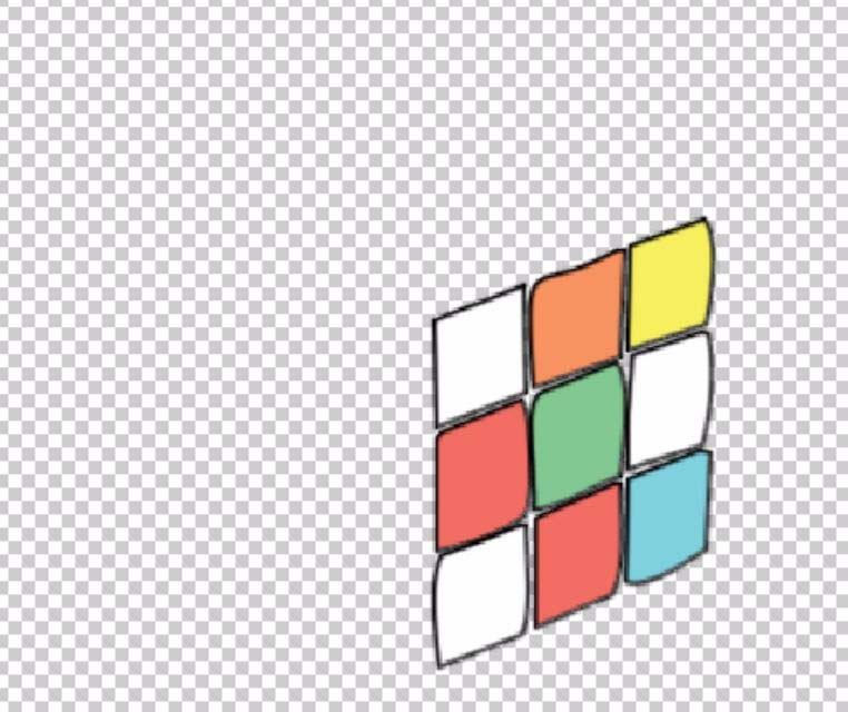 ps制作立体魔方模型的操作流程