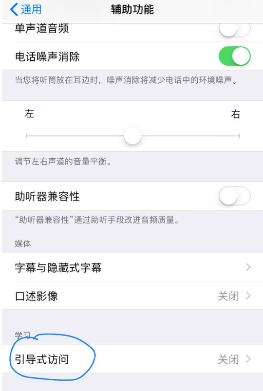 iPhone打开引导式访问功能的基础操作