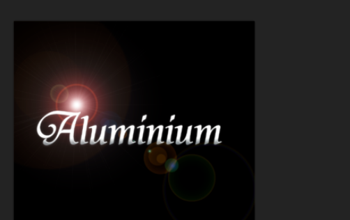 photoshop制作铝文字的图文操作