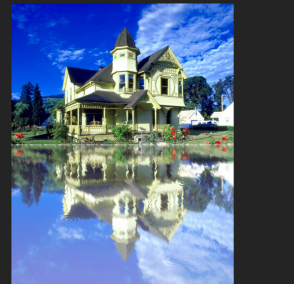 PS制作波纹倒影的基础操作