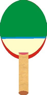 cdr制作彩色乒乓球拍的操作过程