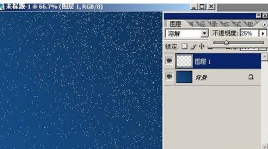photoshop打造漫天飞舞流星雨效果的图文操作