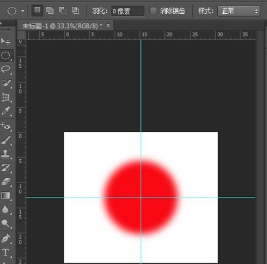 使用photoshop画圆的操作流程