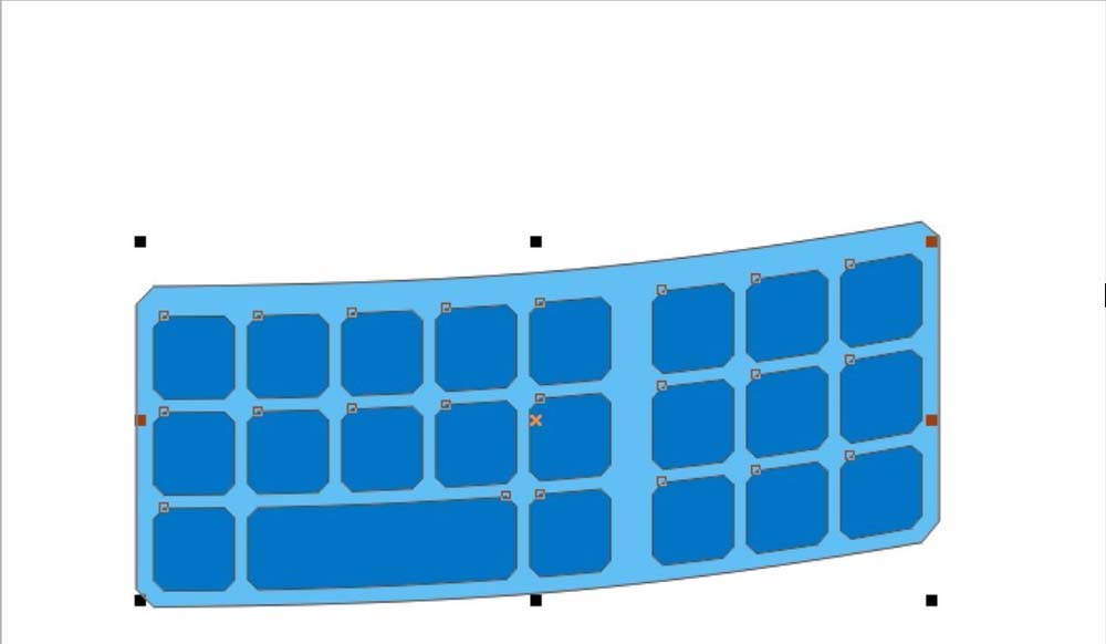 cdr制作键盘膜的详细操作