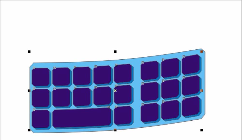 cdr制作键盘膜的详细操作
