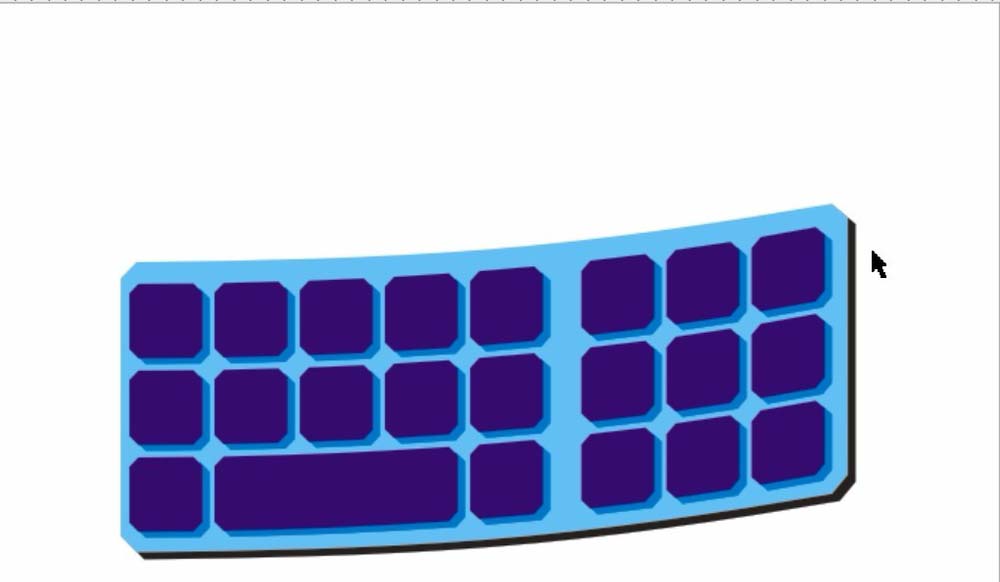 cdr制作键盘膜的详细操作