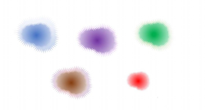 PPT制作喷溅效果色彩墨痕的操作流程