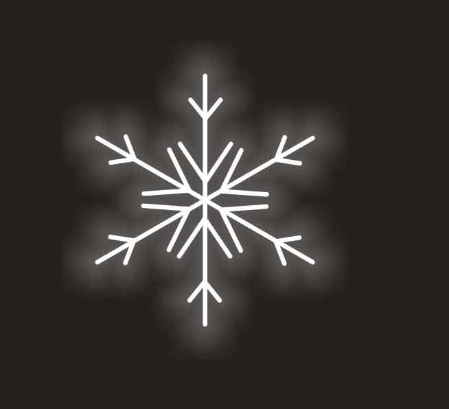 CDR做出雪花效果图的操作流程