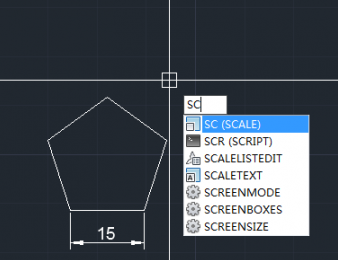CAD指定比例因子进行缩放的操作过程
