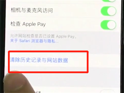 iphonexs将Safari浏览器历史记录删掉的操作过程