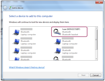 索尼MDR-EX750BT耳机连接win7电脑的详细步骤
