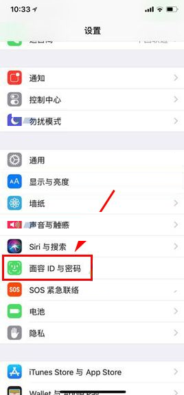 iPhone X关掉抹除数据功能的操作过程