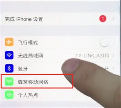苹果手机查询移动流量的简单操作