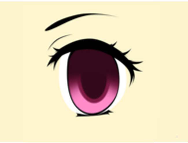 ps制作动漫人物眼睛的图文操作