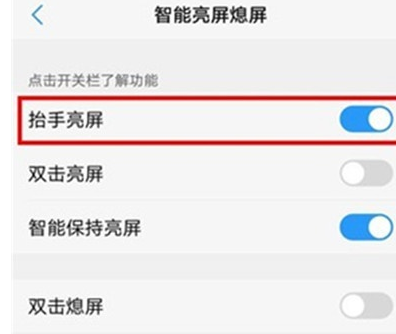 vivoz3x设置抬手亮屏的操作方法