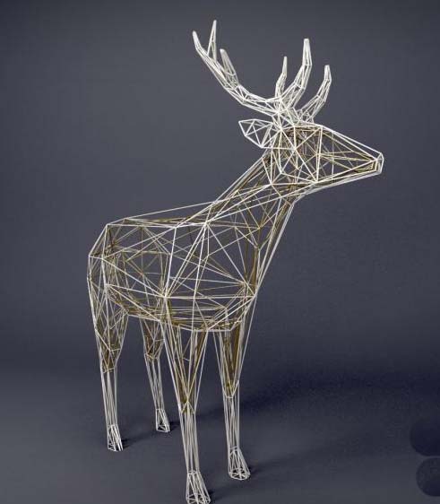 3dMax打造网格麋鹿模型的具体操作