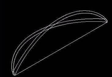 CAD绘制橄榄球的操作步骤