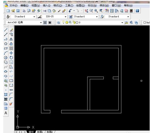 cad做出门模型的操作流程