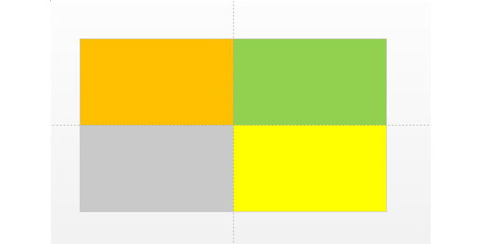 PPT把页面等分成四份的图文操作