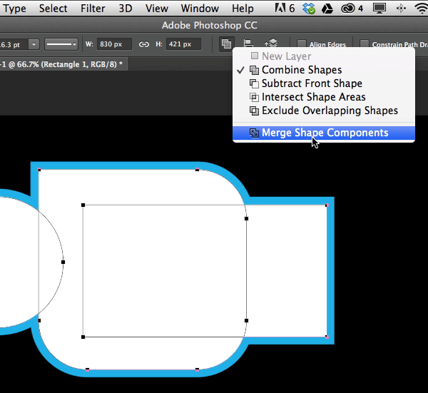 Photoshop绘制矢量图的操作流程