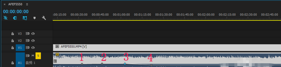 利用premiere局部调节音频的音量使用教程