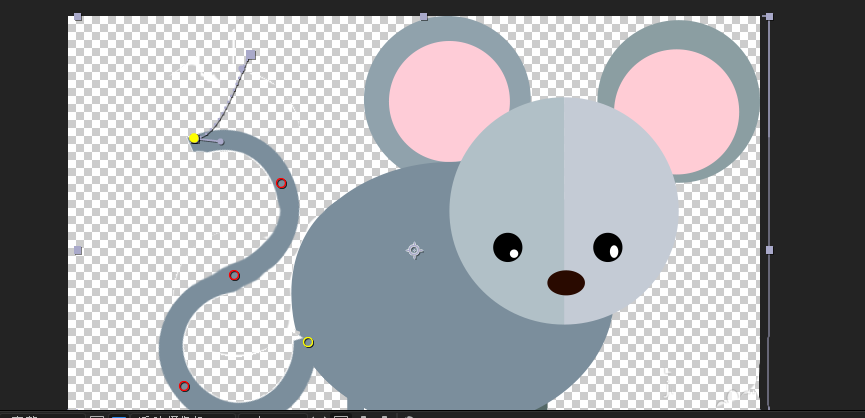 ae制作摆动尾巴小老鼠的详细操作方法